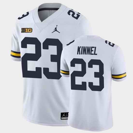 Men Michigan Wolverines Tyree Kinnel College Football White Game Jersey